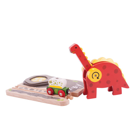Grúa dinosaurio de madera Bigjigs