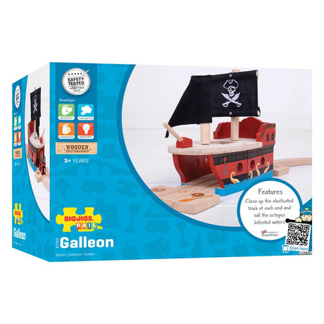 Bigjigs vía de tren parte barco pirata