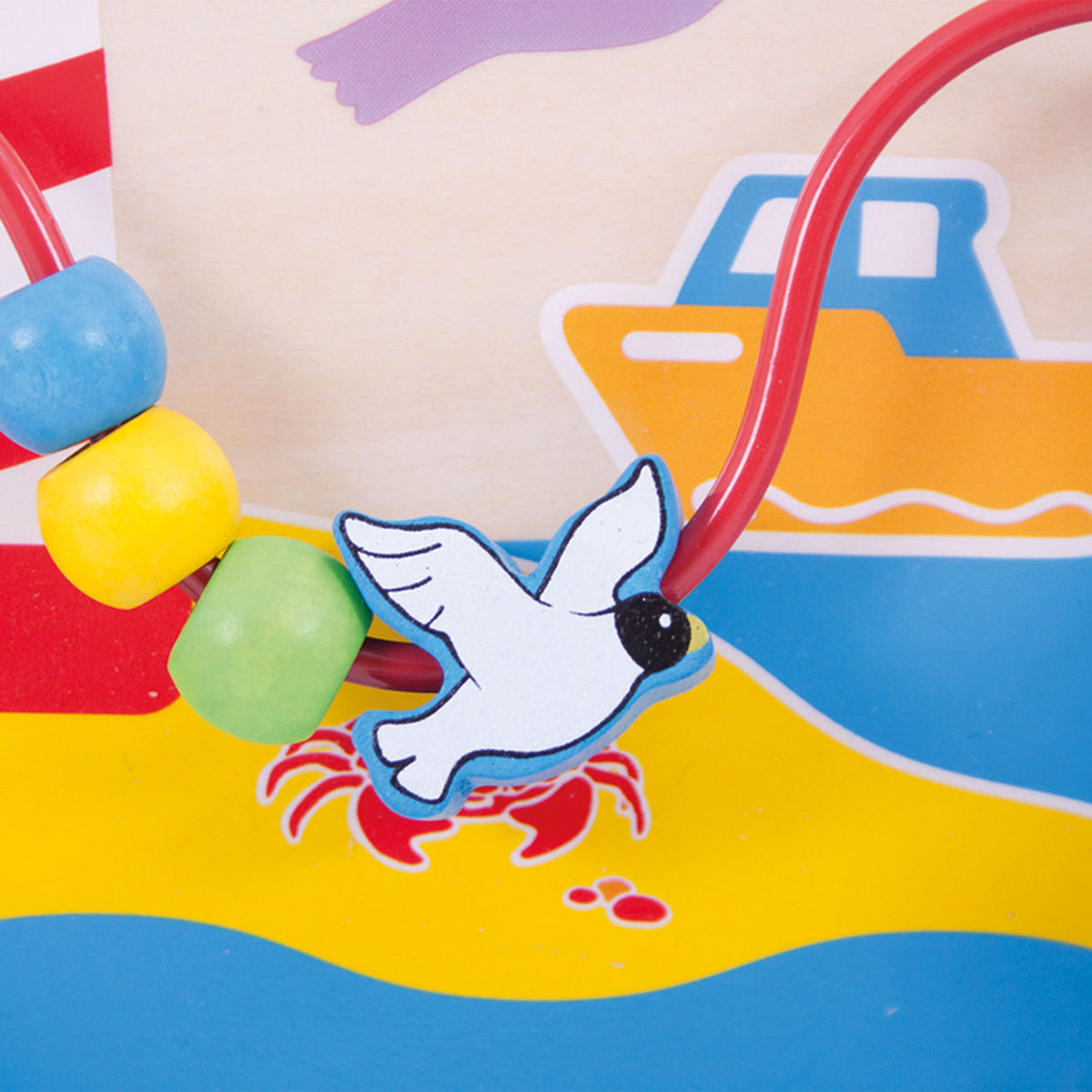 Centro de actividades Bigjigs tablero de juego caja marina