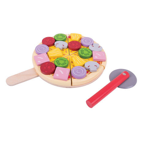 Comida de juguete Bigjigs - corte de pizza