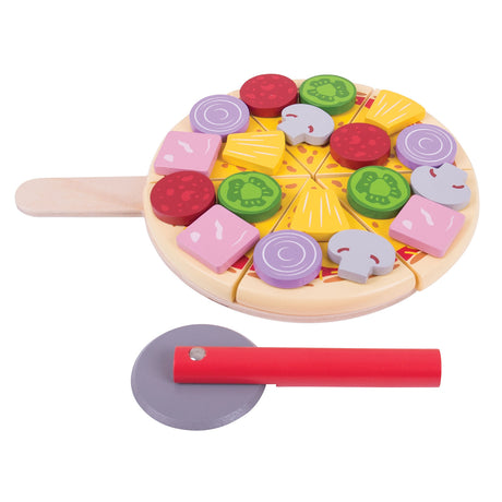 Comida de juguete Bigjigs - corte de pizza