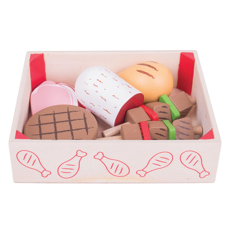Comida de juguete Bigjigs - productos cárnicos - en caja