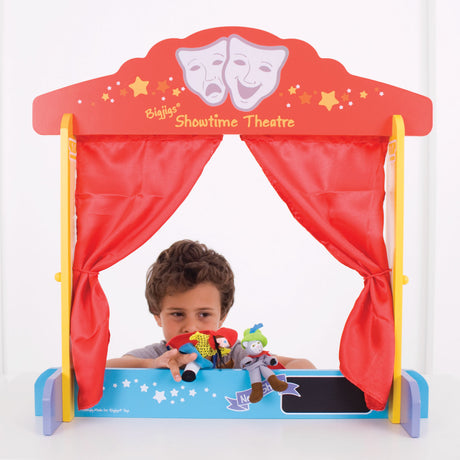 Teatro de marionetas Bigjigs - modelo de mesa
