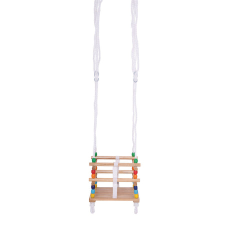 Big jigs columpio de madera para niños pequeños - bigjigs - columpio de madera