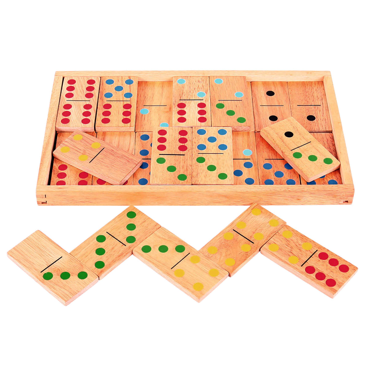 Dominó jumbo Bigjigs, 29 piezas.