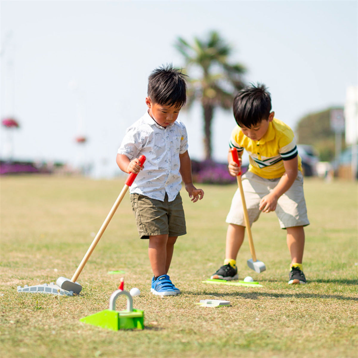 Bigjigs juguetes bigjigs mini golf madera