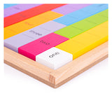 Bigjigs juego de matemáticas de madera que conecta números