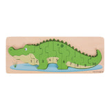 Bigjigs juguete rompecabezas de madera 3d cocodrilo - bigjigs