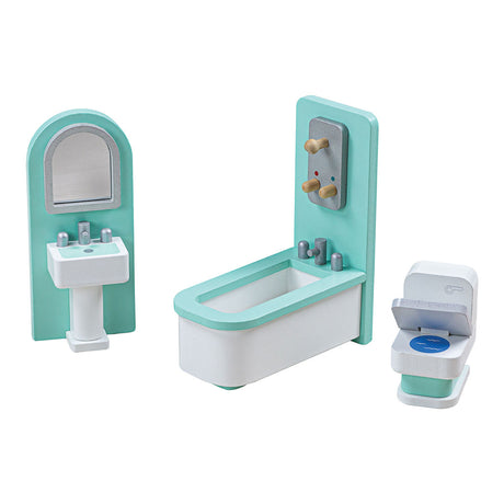 Tidlo Wooden Dollhouse Muebles Baño