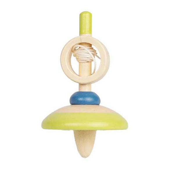 Peonza de cuerda de madera Bigjigs