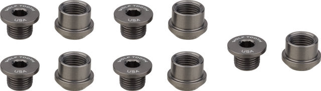 Juego de tornillos para plato Wolf Tooth Components, 5 brazos, 6 mm