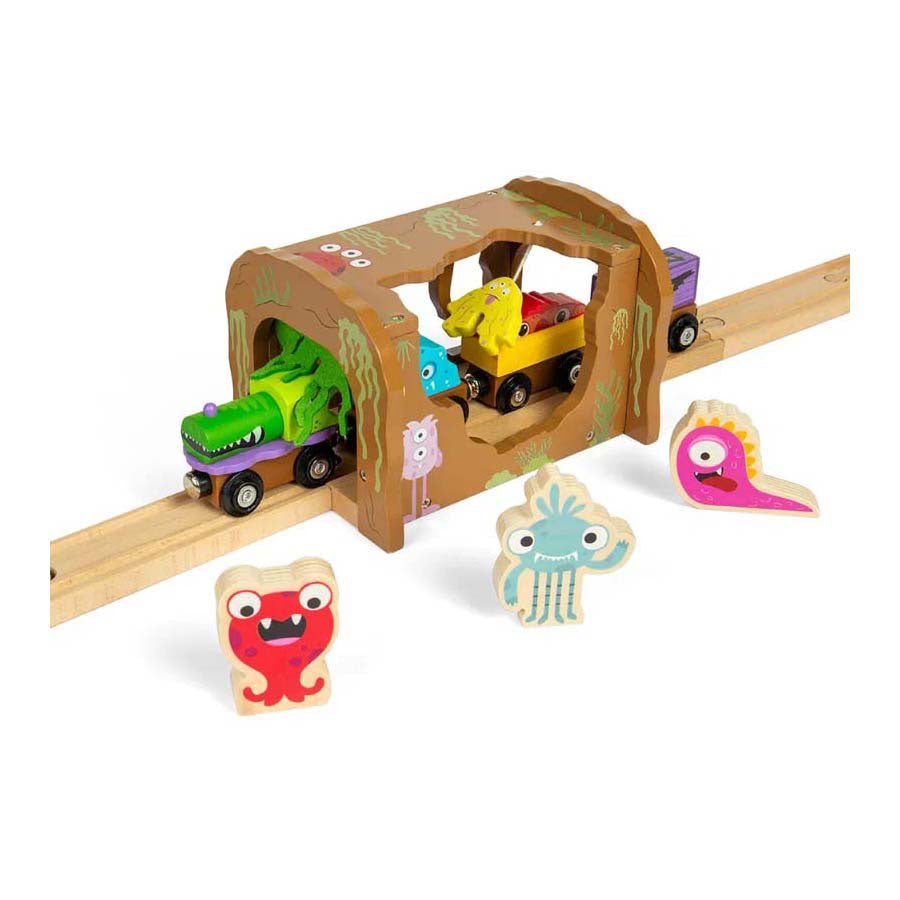 Túnel de monstruos de madera Bigjigs