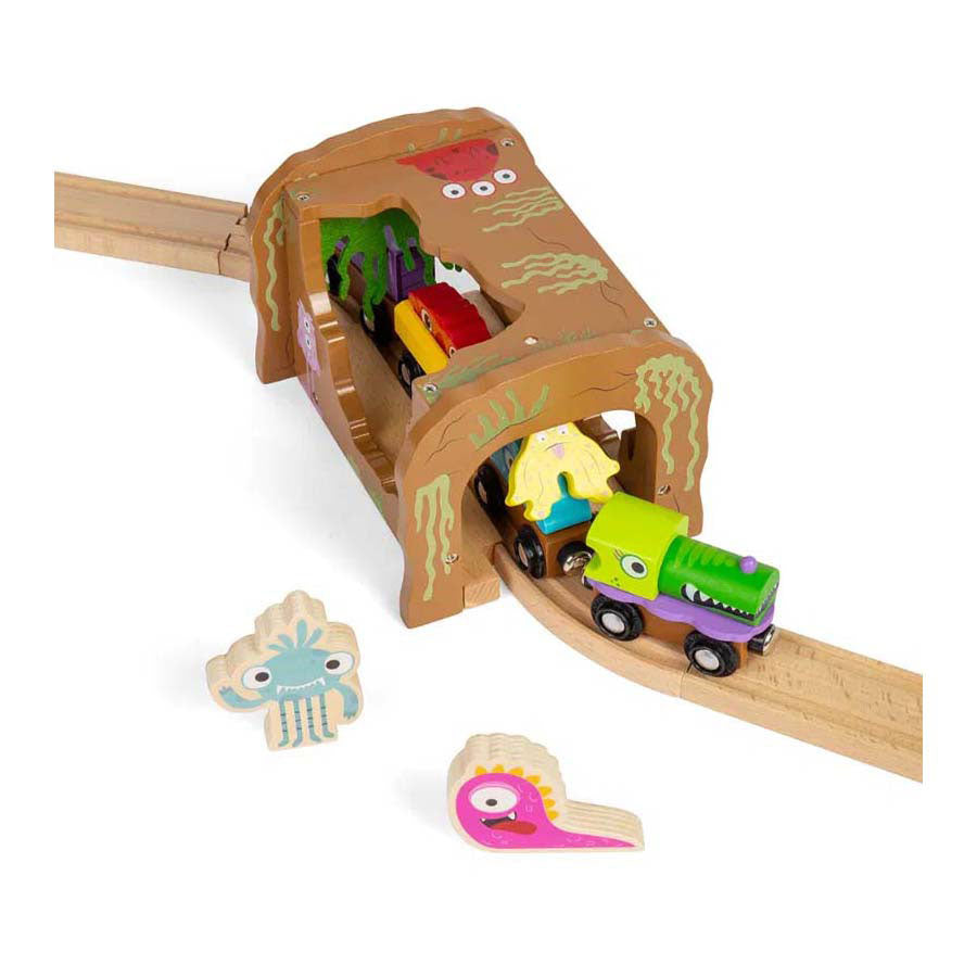 Túnel de monstruos de madera Bigjigs