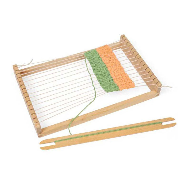 Juego de telares de madera Bigjigs, 10 piezas.