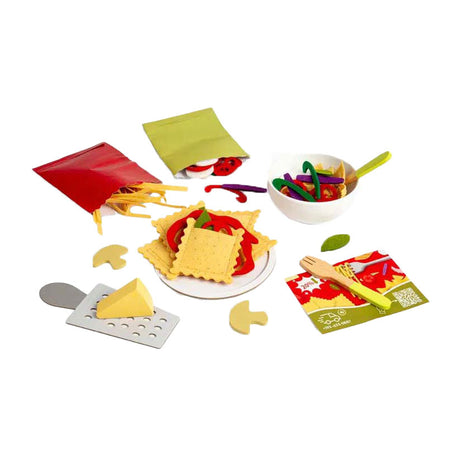 Bigjigs pasta para dos juegos, 64 piezas.