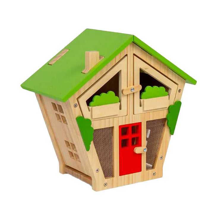 Casa para insectos de madera Bigjigs, 7 piezas.