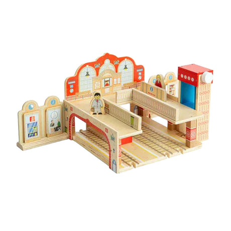 Bigjigs set de juego de madera gran estación central