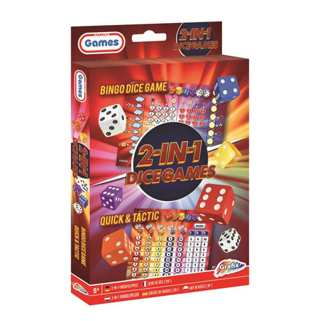 Juego de dados Grafix Juego de dados 2 en 1