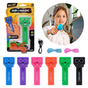 Juego de cuerda mágica de aire Johntoy. recargable a través de USB