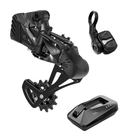 Kit de actualización Sram s500 axs eagle incl. desviador, batería, controlador pod, bloqueo de energía, cargador, abrazaderas