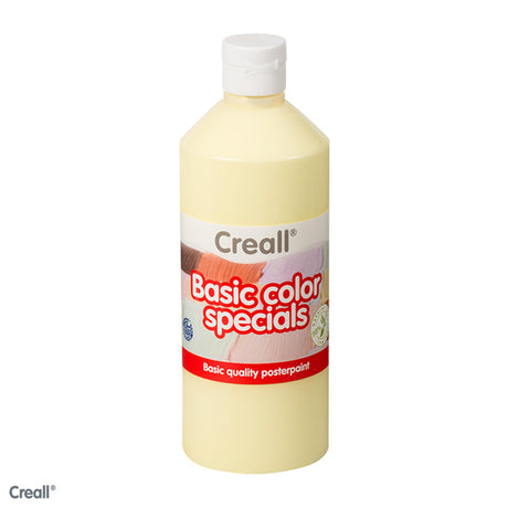 Pintura escolar Creall amarillo pastel, 500 ml