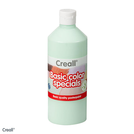 Pintura escolar Creall verde pastel, 500 ml