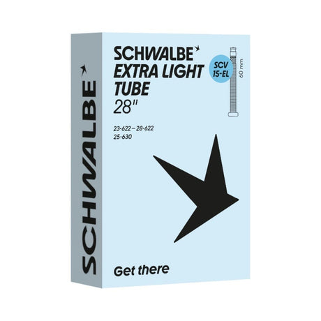 Cámara de aire Schwalbe scv15-el 23 28-622 630 60mm negro