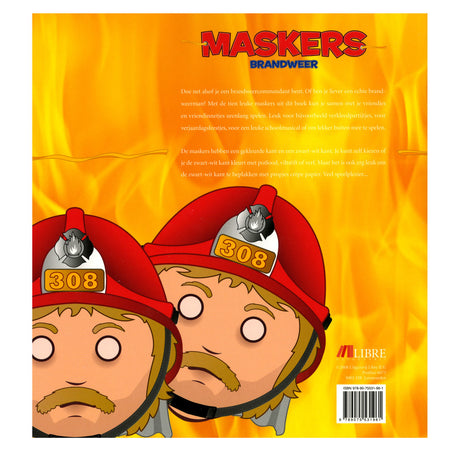 Máscaras de la casa central del libro: bomberos