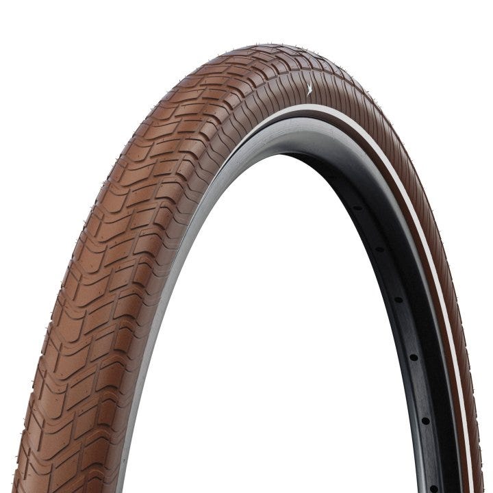 Schwalbe clincher motion gran manzana plus 50-599 marrón +r