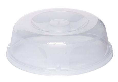 Tapa para microondas Curver - redonda - diámetro 27 cm - transparente - plato de plástico para cubrir el microondas