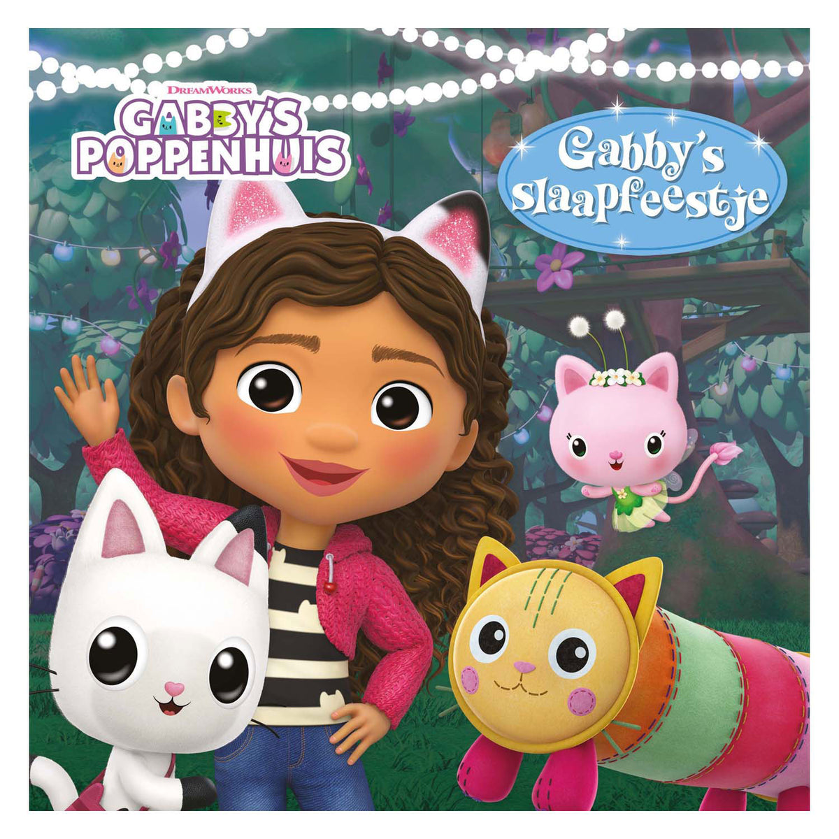 La fiesta de pijamas de Gabby con el gran globo