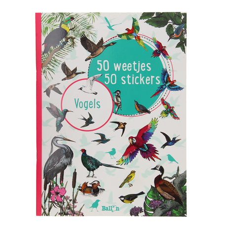 Aves. 50 hechos, 50 pegatinas.