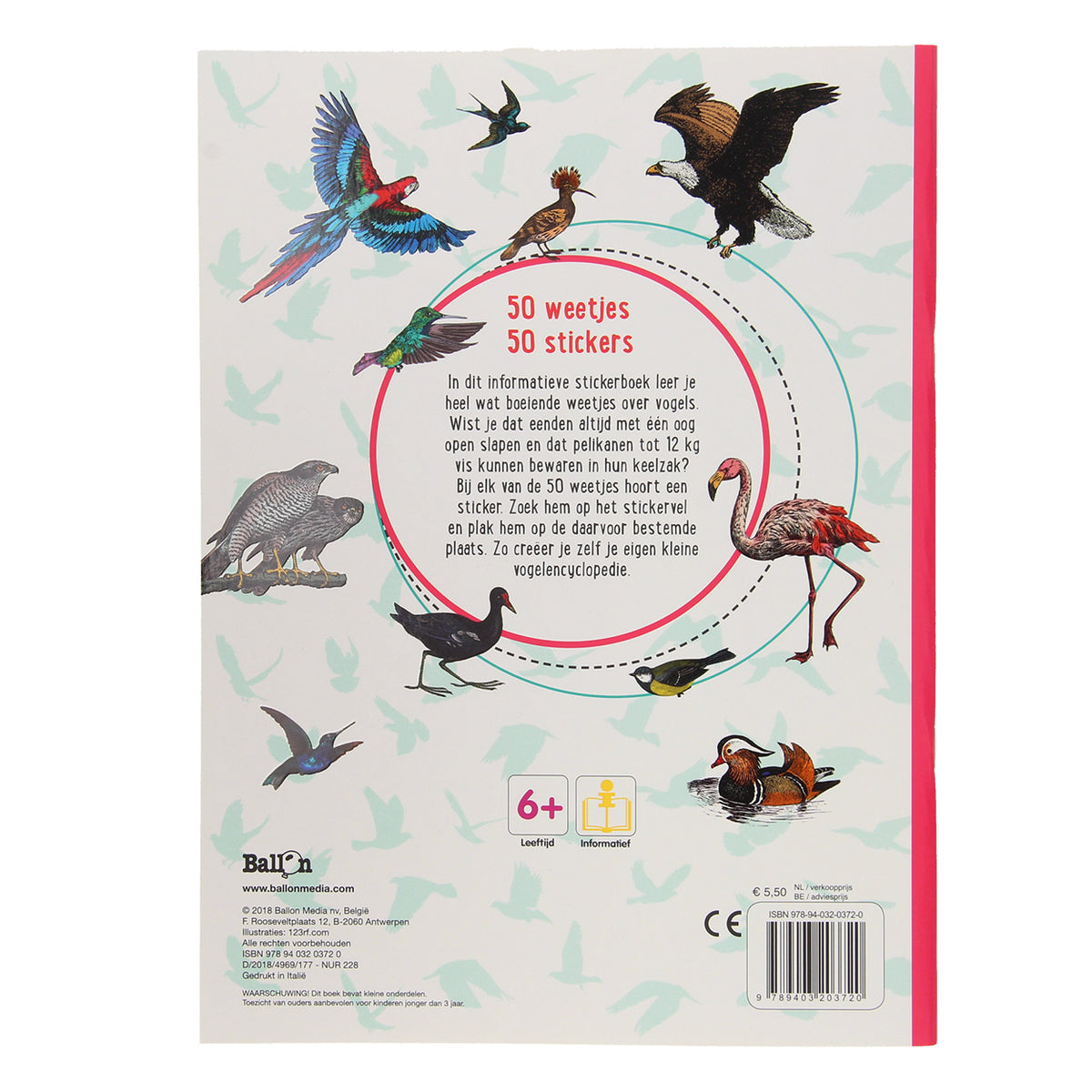 Aves. 50 hechos, 50 pegatinas.