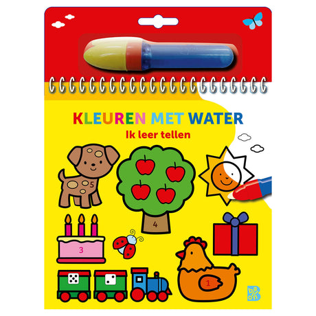 Coloración editorial estándar con agua: aprendo a contar 3+