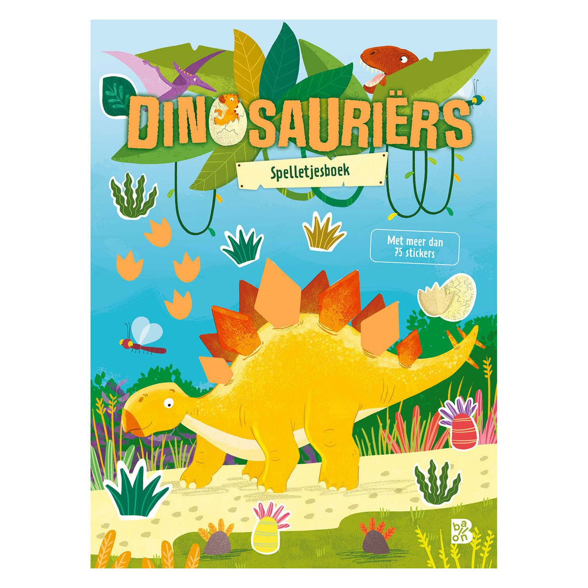 Libro de pegatinas de dinosaurios de editorial estándar