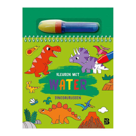 Coloración estándar de editorial con agua - dinosaurios