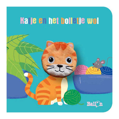 Libro de cartón de editorial estándar con marioneta de dedo: el gatito y el ovillo de lana