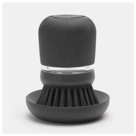 Cepillo para lavavajillas Brabantia - con dispensador de jabón - gris oscuro