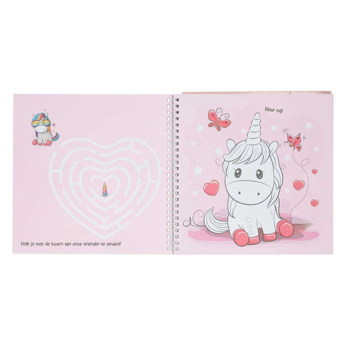 Libro de pegatinas y plantillas de Mondikaart Me encantan los unicornios