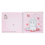 Libro de pegatinas y plantillas de Mondikaart Me encantan los unicornios