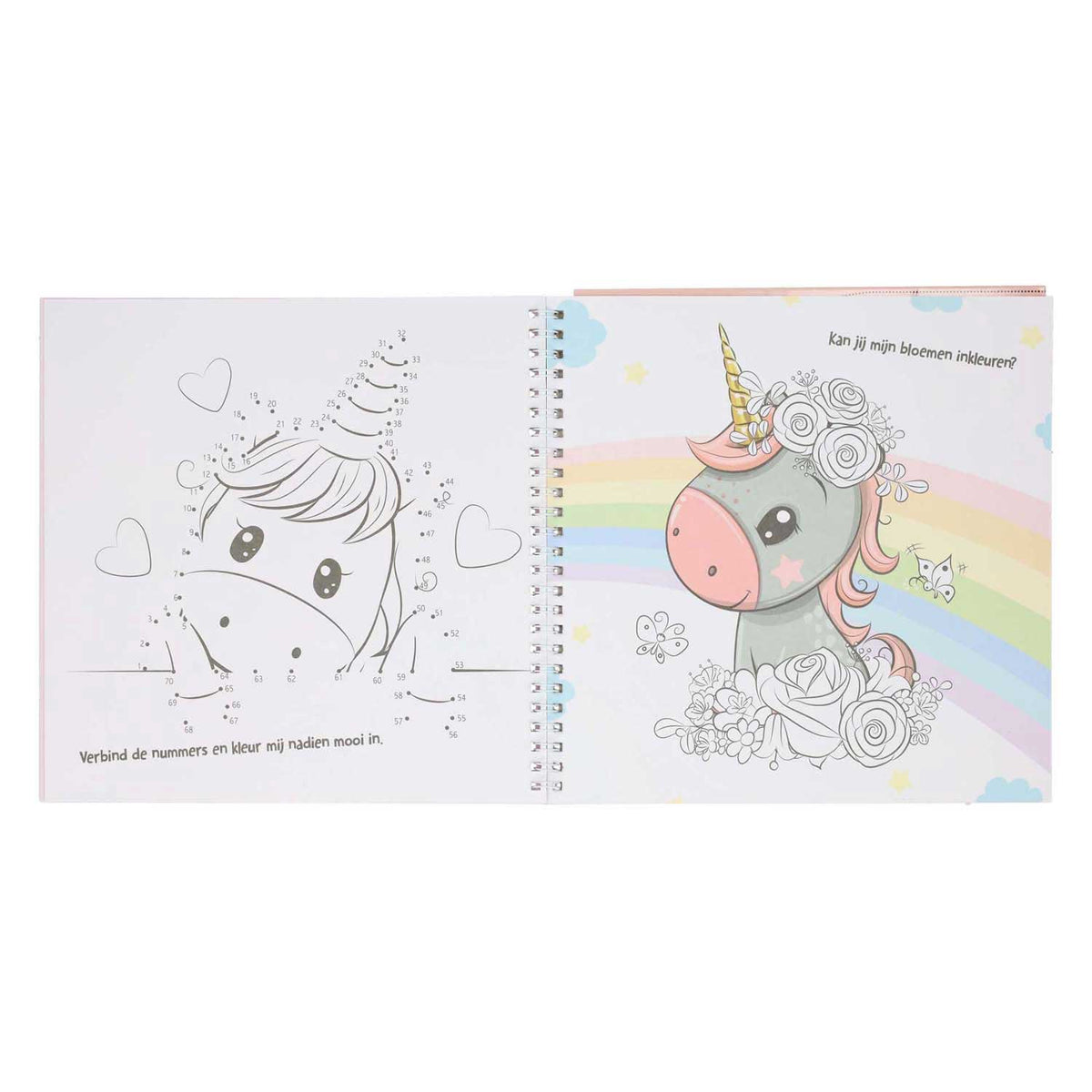 Libro de pegatinas y plantillas de Mondikaart Me encantan los unicornios