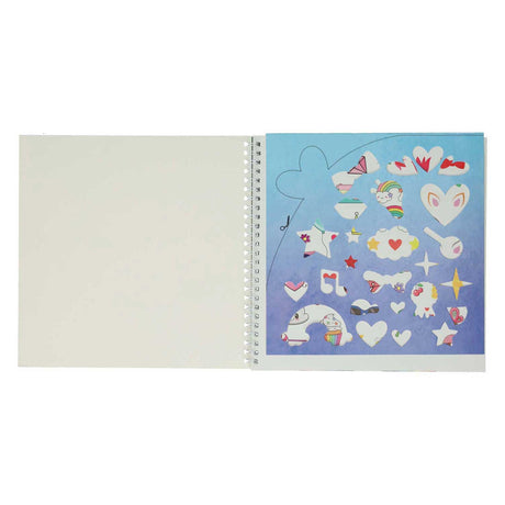 Libro de pegatinas y plantillas de Mondikaart Me encantan los animales