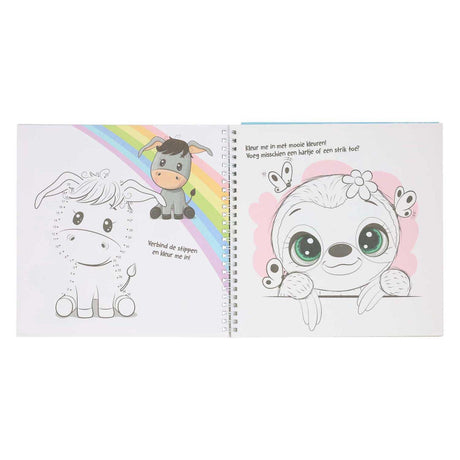 Libro de pegatinas y plantillas de Mondikaart Me encantan los animales