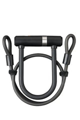 Axa Candado en U Newton mini pro + cable 100 10 - negro