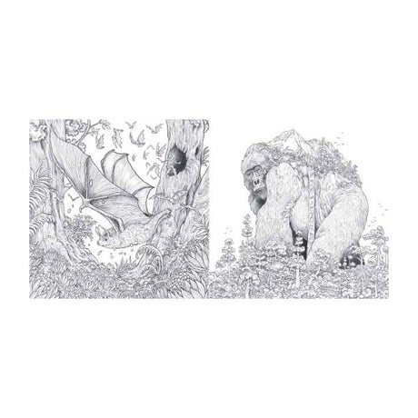 Libro para colorear del mundo animal de Lantern Publishers.