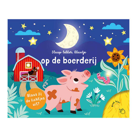 Los editores de linternas duermen bien, el pequeño enciende: en el libro para niños pequeños de la granja