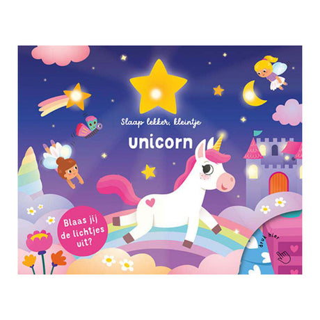 Los editores de linternas duermen bien, el pequeño enciende - libro para niños pequeños con unicornios