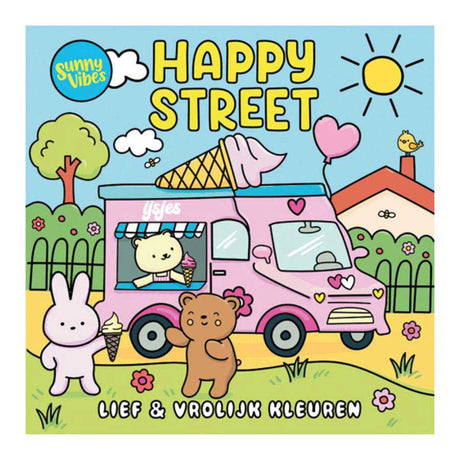 Libro para colorear de Lantern Publishers Sunny Vibes - Happy Street