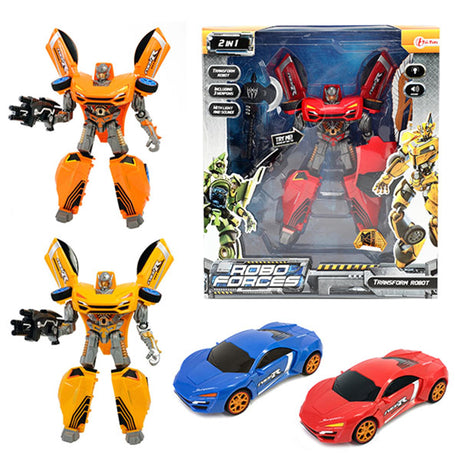 Toi-toys toi juguetes roboforces robot cambiador supercoche + luz y sonido