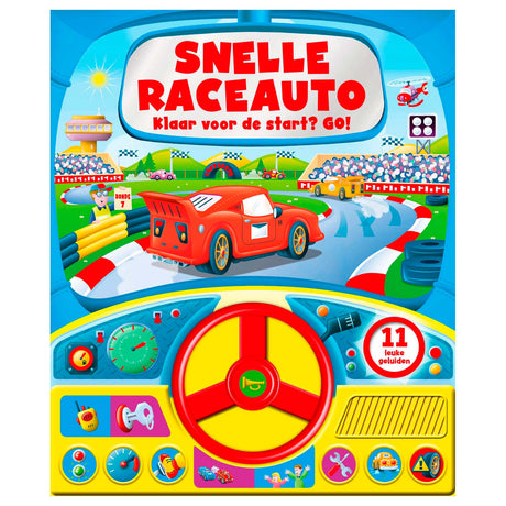 Libro sonoro: coche de carreras rápido. 3+